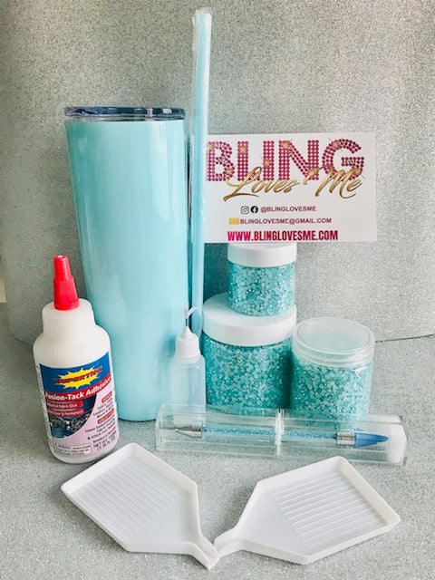 Baby Powder Blue AB Jelly Rhinestones