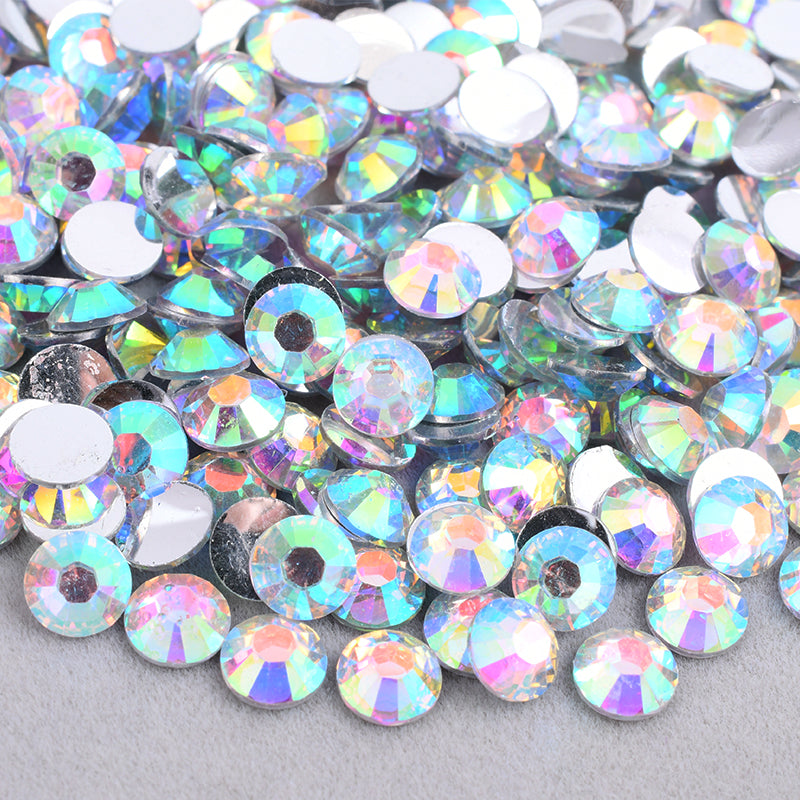resin beads teardrop crystal ab rhinestones