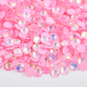 Luminous Pink Opal Glass Rhinestones