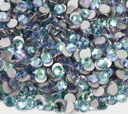 dream aquamarine glass rhinestones