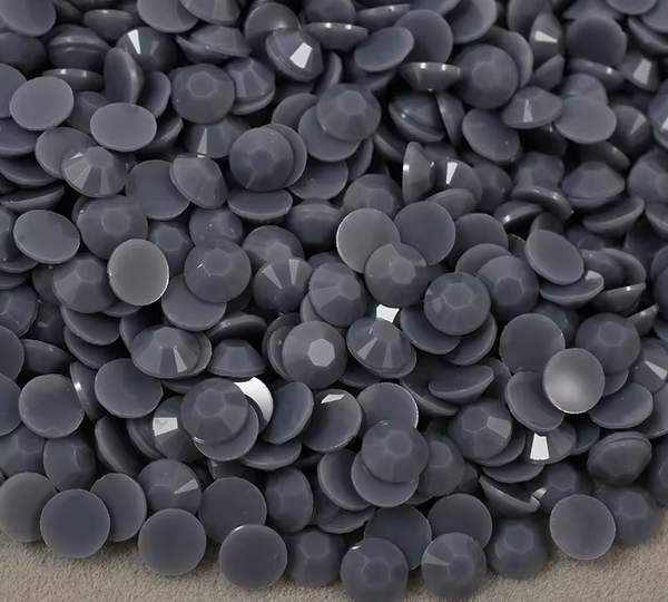 opaque gray jelly rhinestones