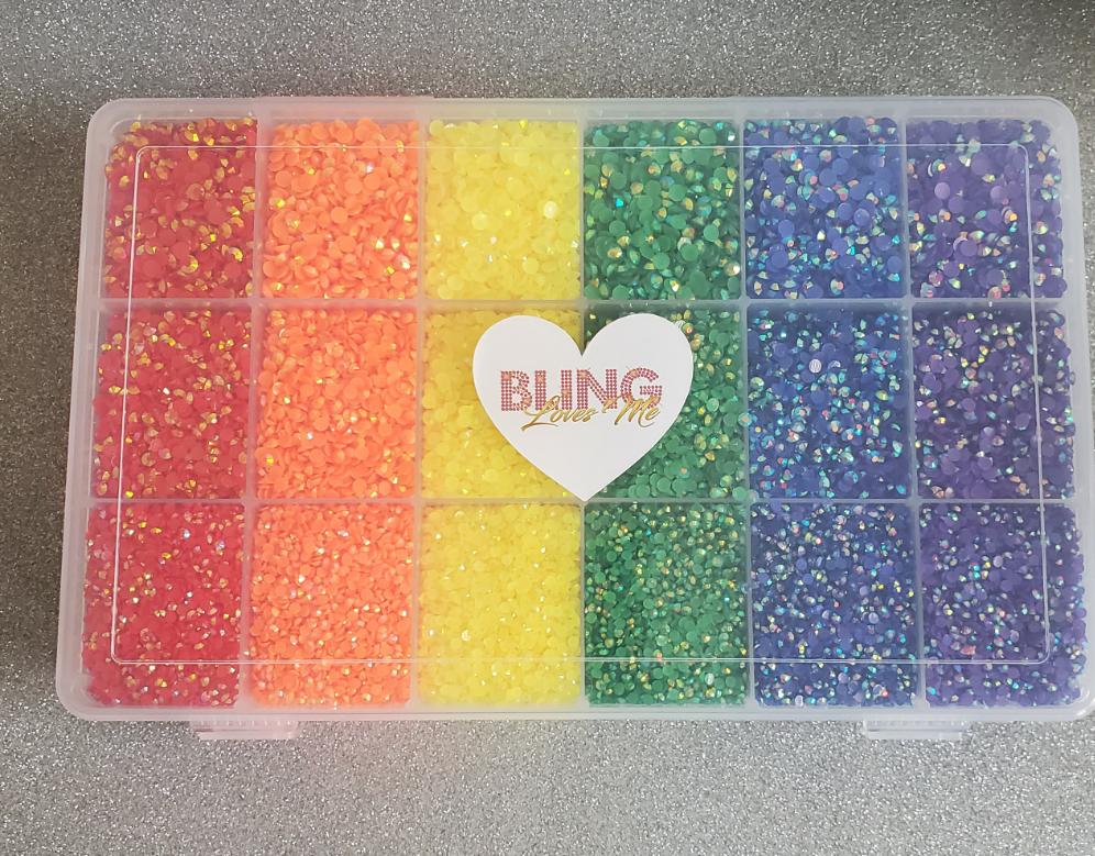 Rainbow Rhinestones Box popular