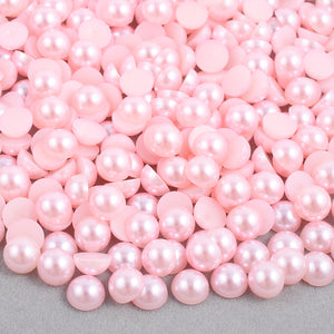 ballet slipper light pink pearls